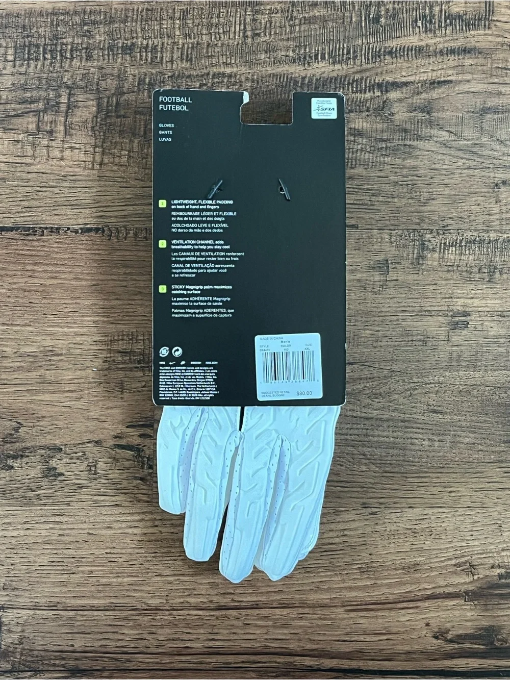 Jordan Superbad Gloves ‘White Black’ (size mens 2XL)